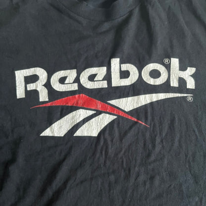 Reebok USA古着 ブラック クラック半袖Tシャツ