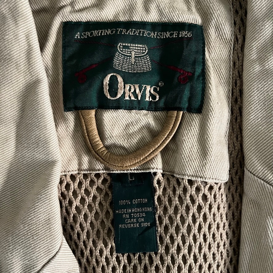 ORVIS ベージュ アウトドア調テーラードジャケット
