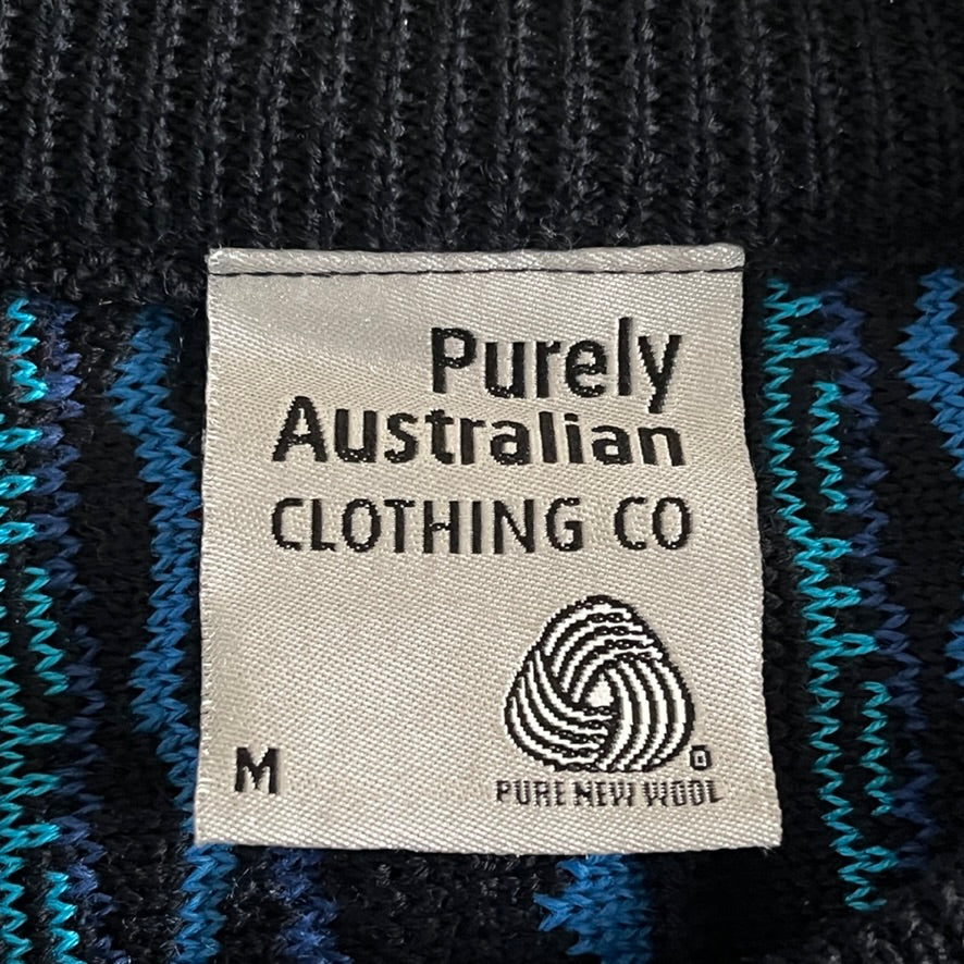 Purely Austratian CLOTHING CO ブラック&マルチカラー 3Dニット