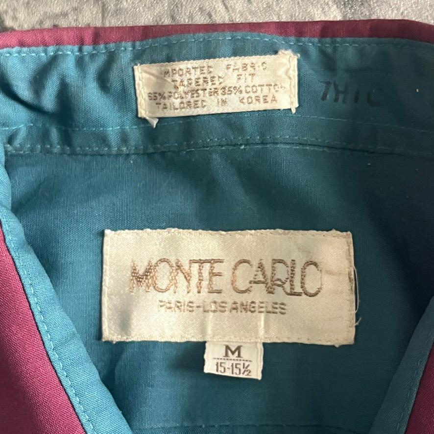 Monte Carlo モード ペールトーン エメラルドグリーン 長袖シャツ – 奇縁