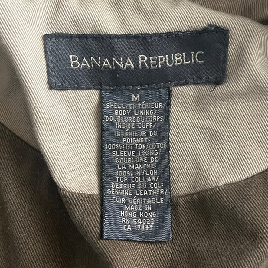 Banana Republic ベージュ レザー ハンティングカバーオール