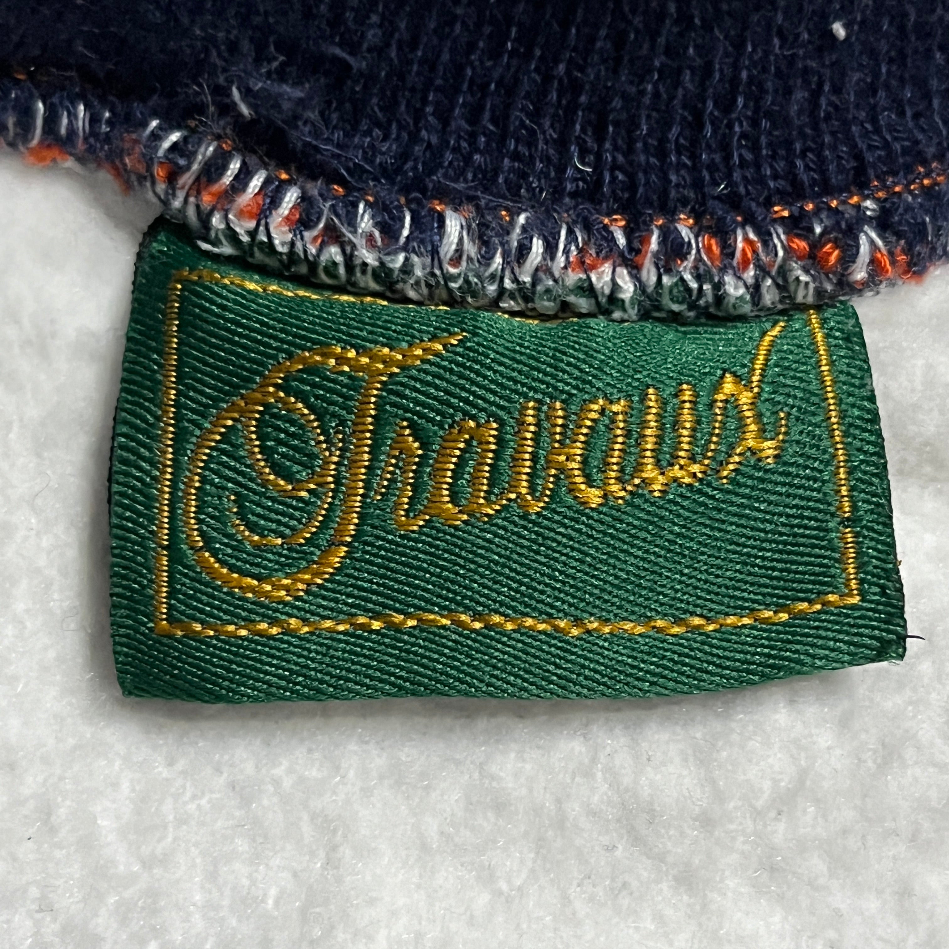 Travaux 霜降りグレー カレッジワッペン ラインリブスウェット – 奇縁