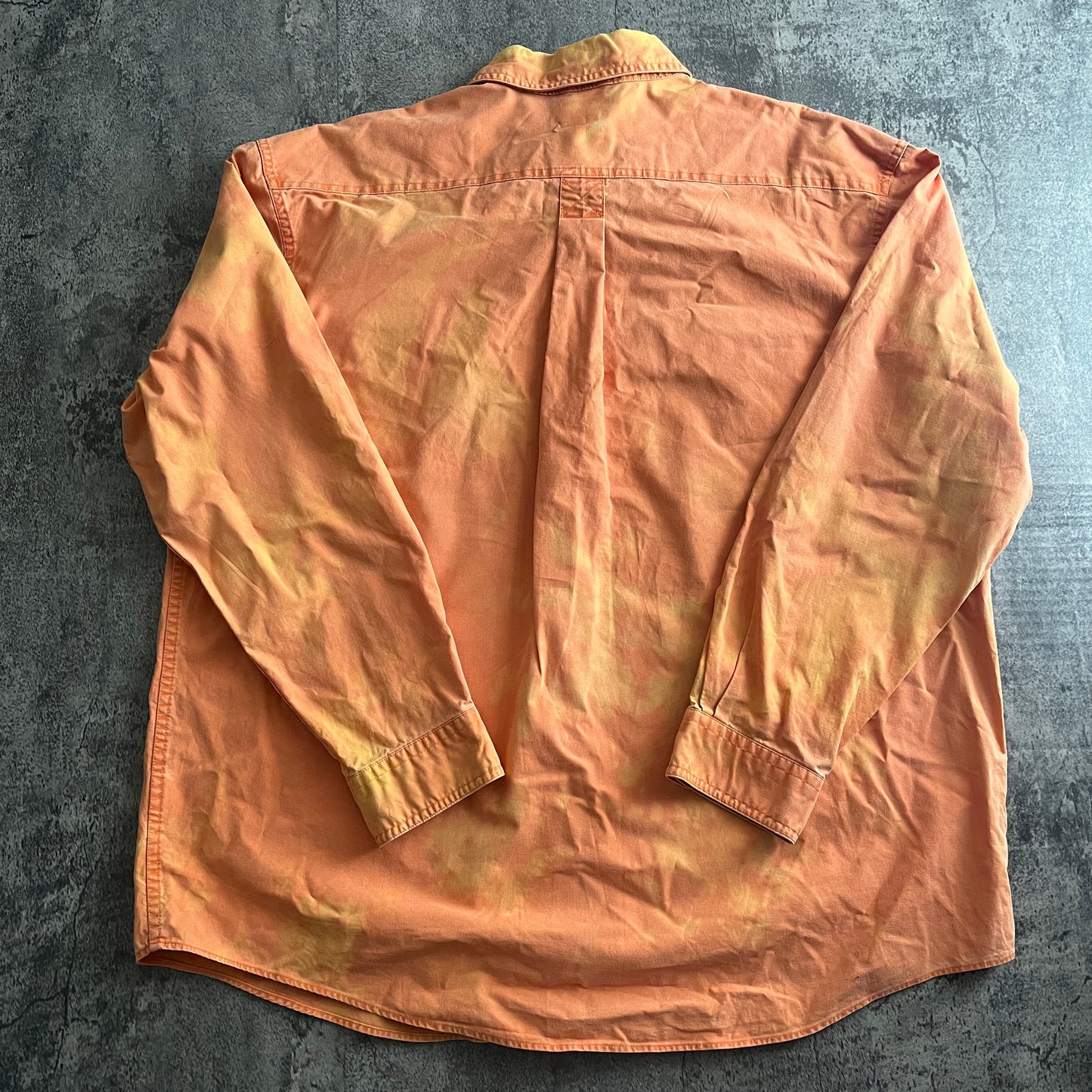 L.L.Bean オレンジ ムラ染め 長袖ワークシャツ