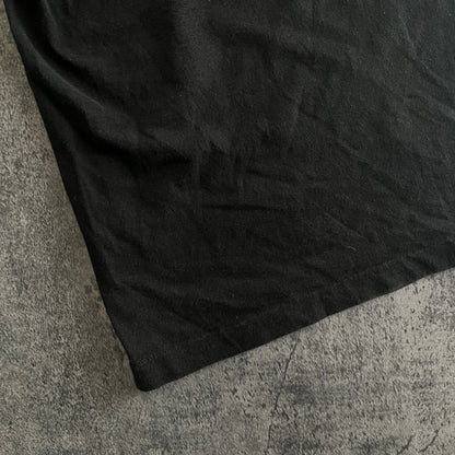 USA ブラック バックプリント 蟹 クラック半袖Tシャツ