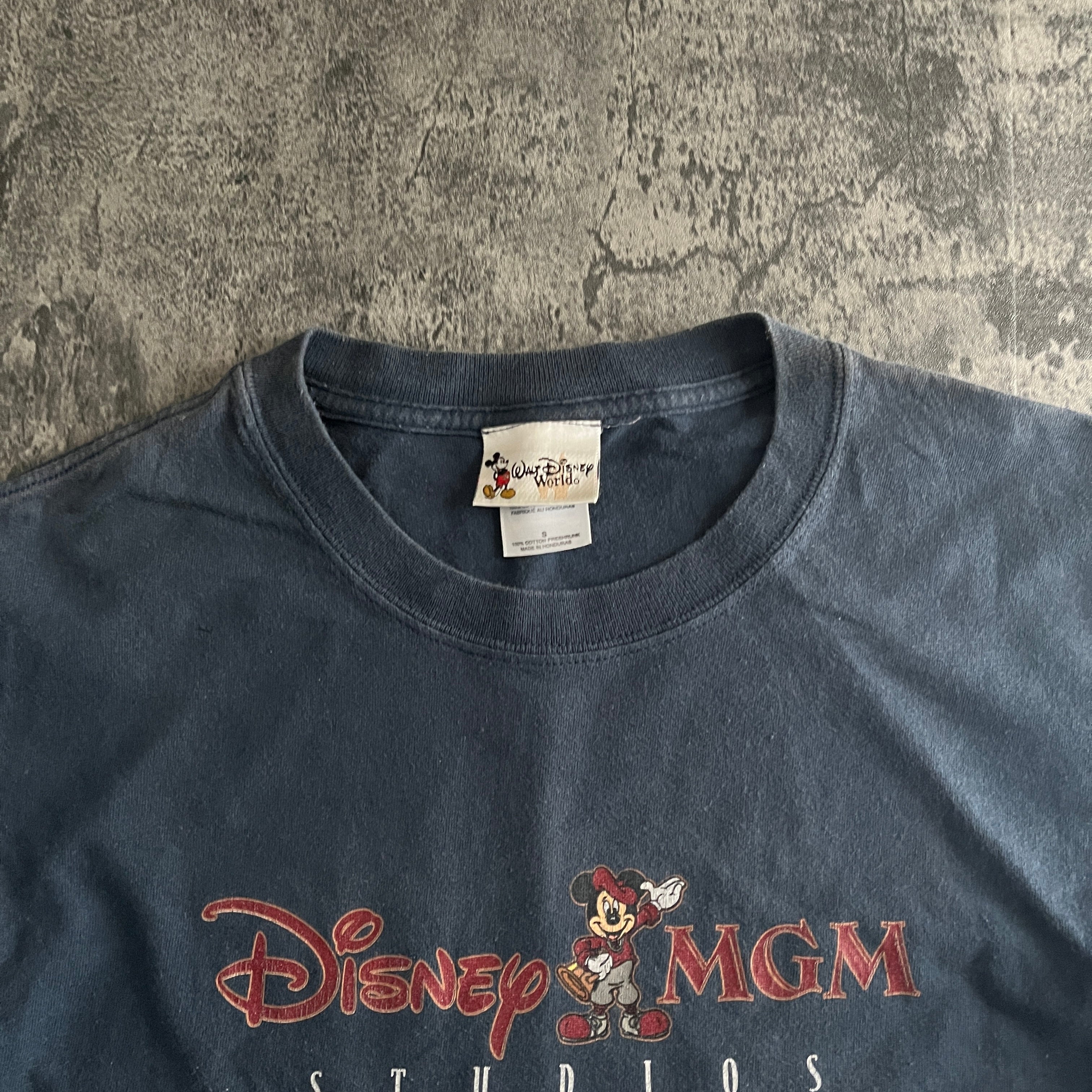 Disney Studio ミッキープリント ネイビー 半袖Tシャツ – 奇縁