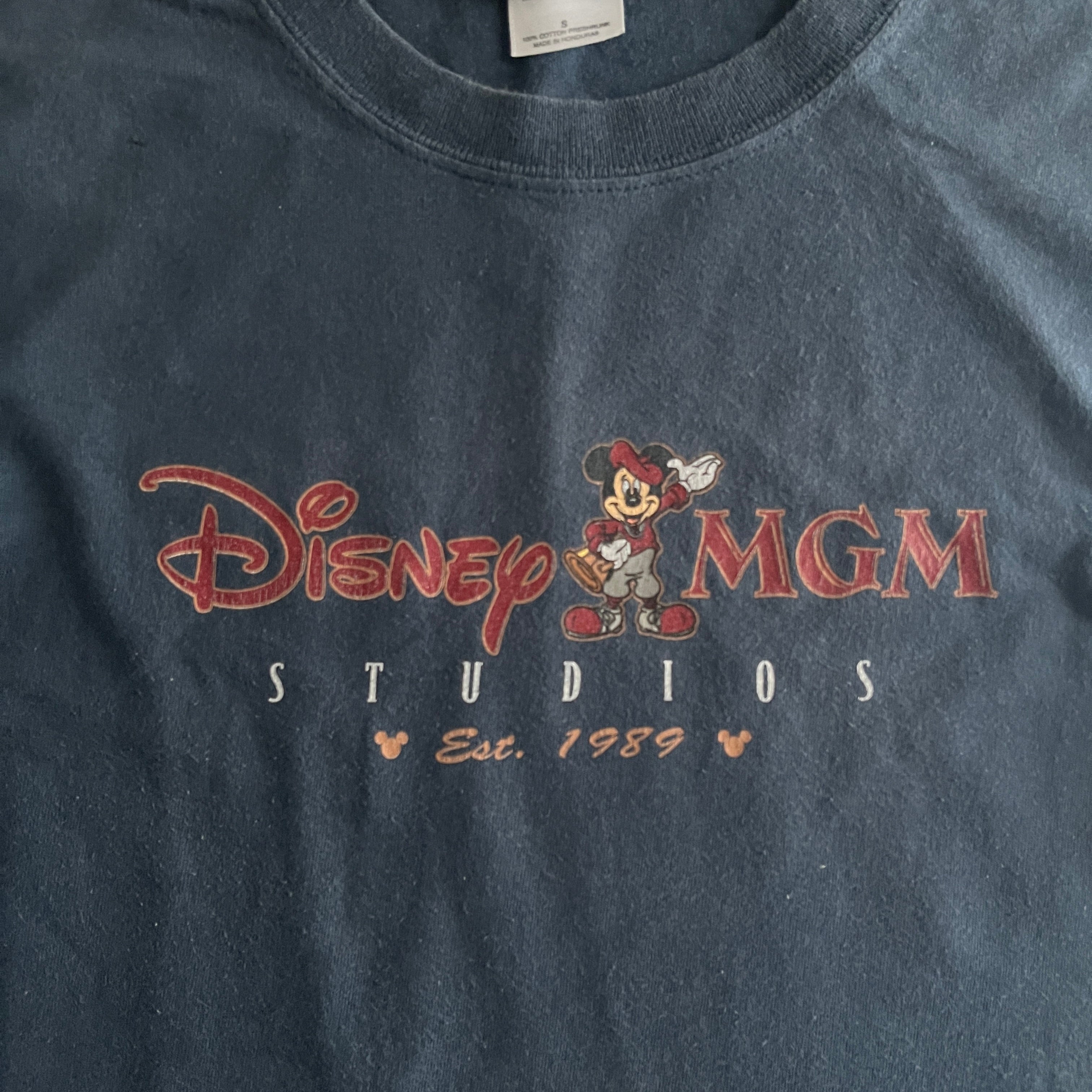 Disney Studio ミッキープリント ネイビー 半袖Tシャツ – 奇縁