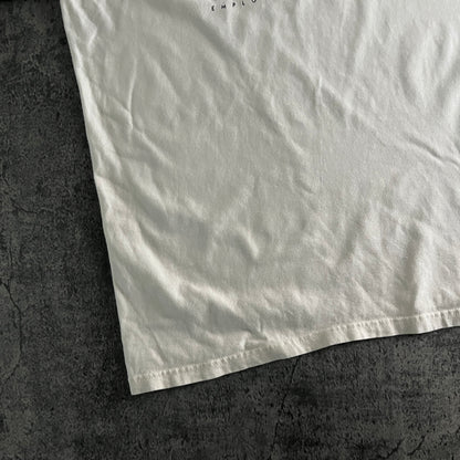 HanesボディUSA オフホワイト ライオンプリント半袖Tシャツ