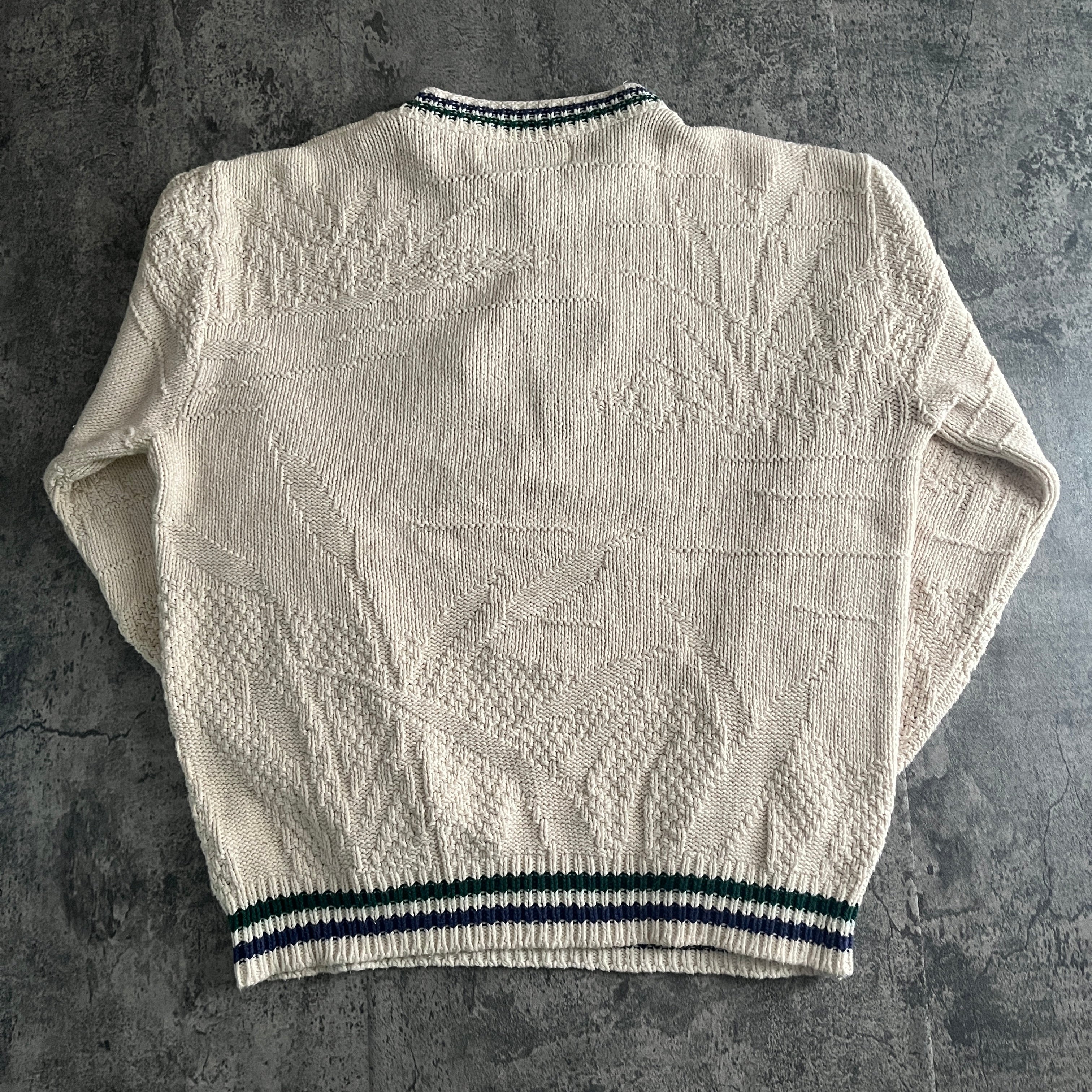 80s- SHENANDOAH オフホワイト 鴨刺繍 ニットセーター – 奇縁